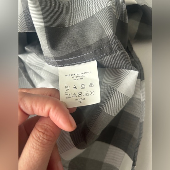 Kenneth Cole Reaction Men’s Plaid Shirt sz 16.5 34-35 NWT - Picture 7 of 9